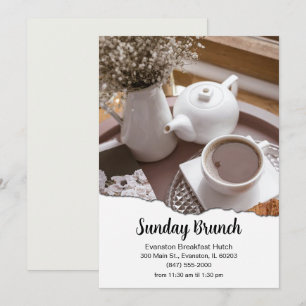 brunch restaurant flyer invitation
