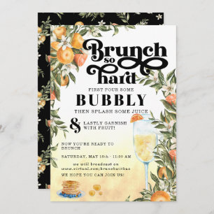 Brunch So Hard   Virtual Mimosa Brunch Invitation