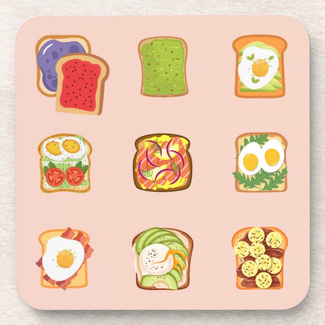Brunch Toast Coaster (Front)