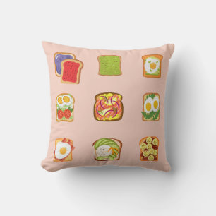  Brunch Toast Cushion