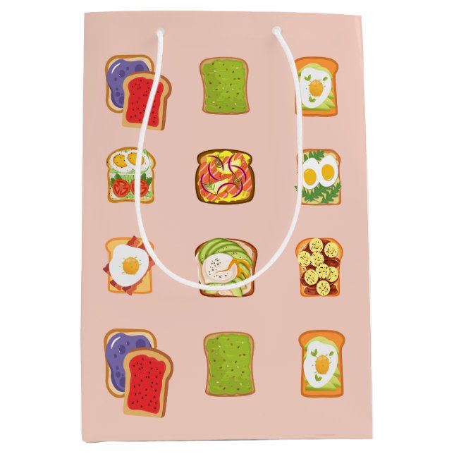 Brunch Toast Medium Gift Bag (Front)