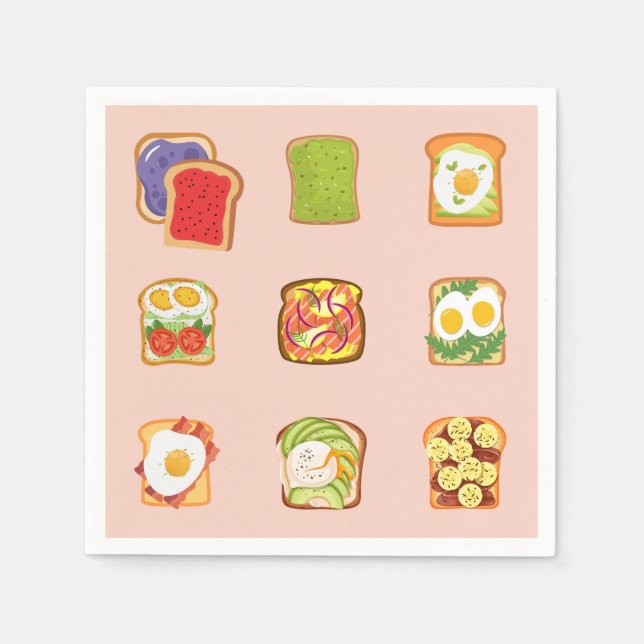 Brunch Toast Napkin (Front)