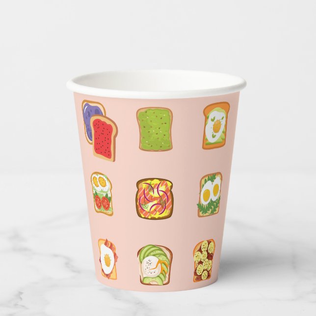 Brunch Toast Paper Cups (Front)