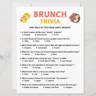 Brunch Trivia Game