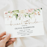 Brunch with the Bride Gold Shower Invitation<br><div class="desc">This Brunch with the Bride Bridal Shower invitation is perfect to celebrate the bride to be or a bride that has already eloped. Customise with your information for the bride to be.</div>