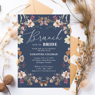 Brunch with the Bride Wildflower Bridal Shower Invitation