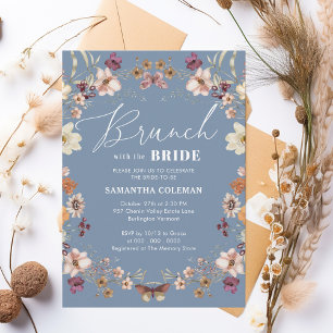 Brunch with the Bride Wildflower Bridal Shower Invitation