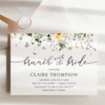Brunch with the Bride Wildflower Shower Invitation<br><div class="desc">This Brunch with the Bride Bridal Shower invitation is perfect to celebrate the bride to be or a bride that has already eloped. Customise with your information for the bride to be.</div>