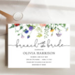 Brunch with the Bride Wildflower Shower Invitation<br><div class="desc">This Brunch with the Bride Bridal Shower invitation is perfect to celebrate the bride to be or a bride that has already eloped. Customise with your information for the bride to be.</div>
