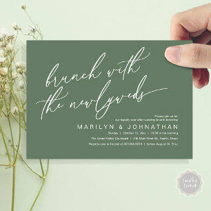 Brunch With The Newlyweds, Post Wedding Celebrate Invitation
