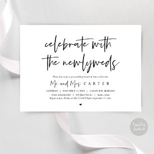 Brunch with the newlyweds, post wedding invitation