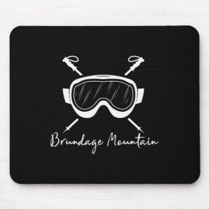 Brundage Mountain Idaho Ski Goggles Skiing Skier D Mouse Mat