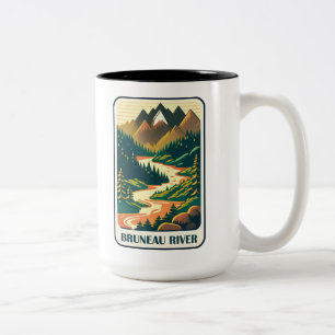 Bruneau River Idaho Colours Two-Tone Coffee Mug