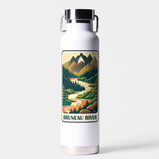 Bruneau River Idaho Colours Water Bottle (Front)