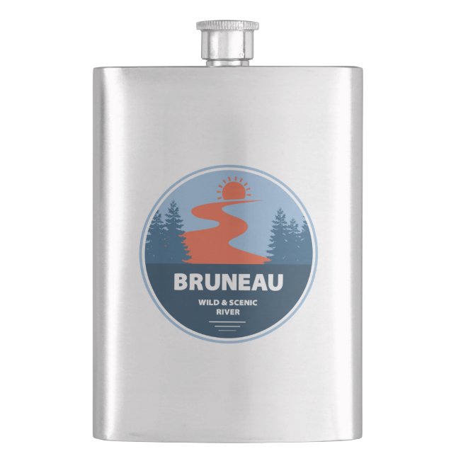 Bruneau Wild And Scenic River Idaho Hip Flask (Front)
