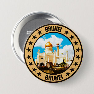 Brunei                                             7.5 cm round badge