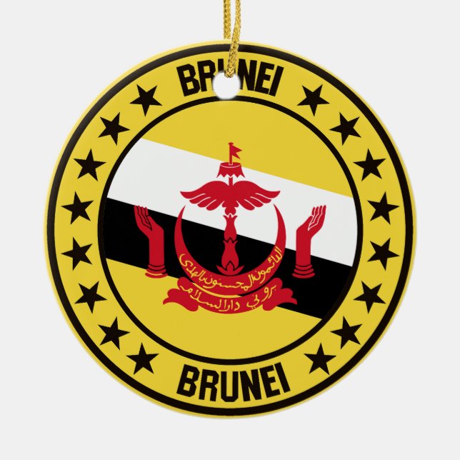 Brunei                                             ceramic tree decoration (Front)