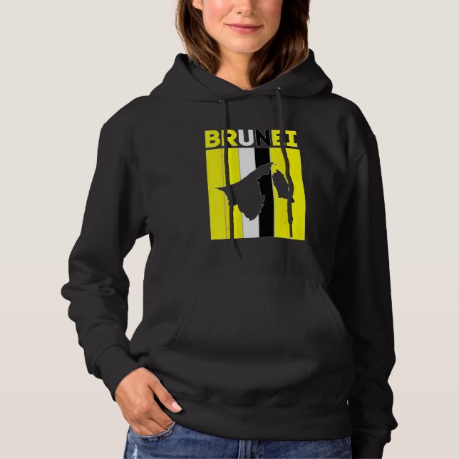Brunei Country Borders Hoodie (Front)