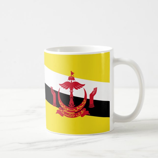 Brunei Darussalam Flag Ceramic Mug (Right)