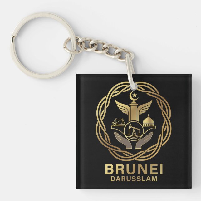 Brunei Darusslam Southeast Asia Key Ring (Front)