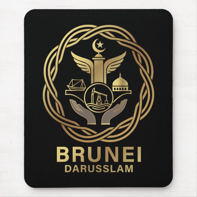 Brunei Darusslam Southeast Asia Mouse Mat (Front)