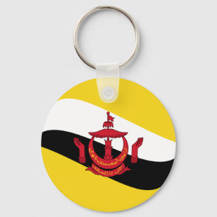Brunei Fisheye Flag Keychain