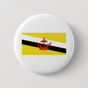 Brunei Flag 6 Cm Round Badge