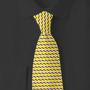 Brunei Flag Brick Pattern Tie