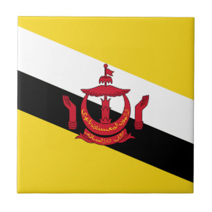 Brunei Flag Ceramic Tile