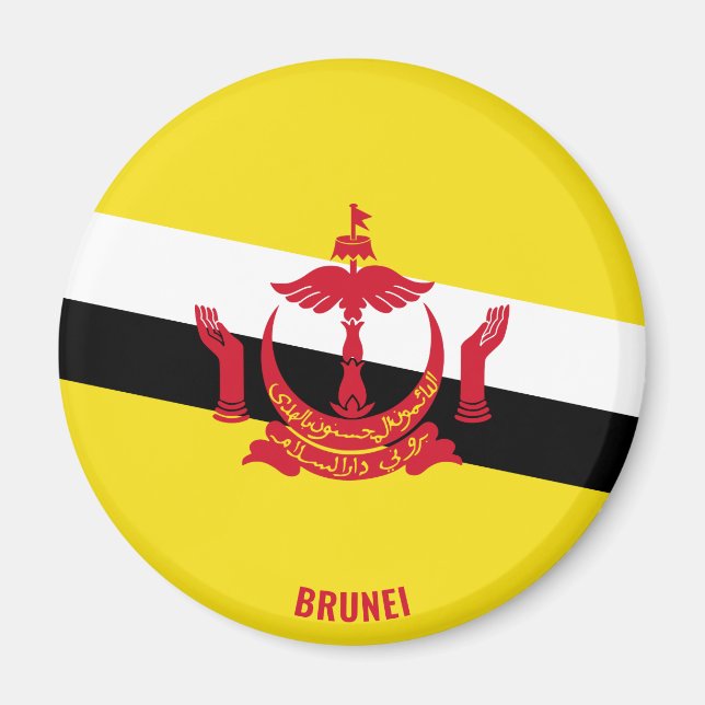 Brunei Flag Charming Patriotic Magnet (Front)