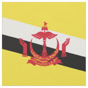 Brunei flag fabric