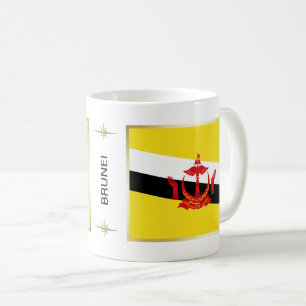 Brunei Flag + Map Mug