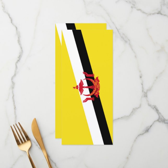 Brunei flag menu (Front/Back In Situ)