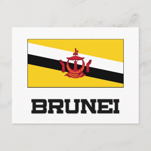 Brunei Flag Postcard (Front)