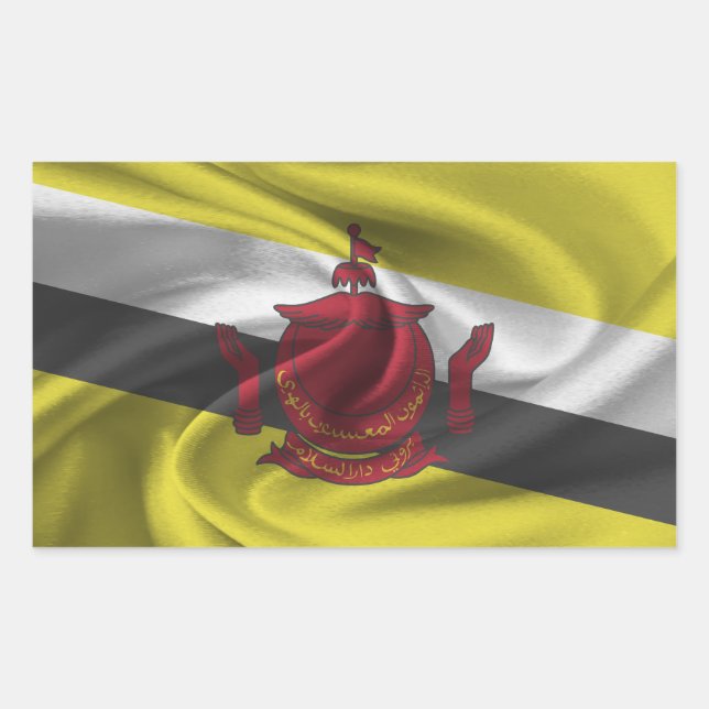 Brunei Flag Rectangular Sticker (Front)