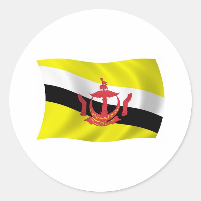 Brunei Flag Sticker (Front)