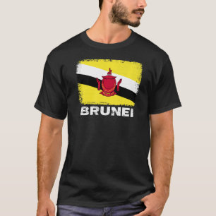 Brunei Flag  Support Bruneian People Women Men T-Shirt