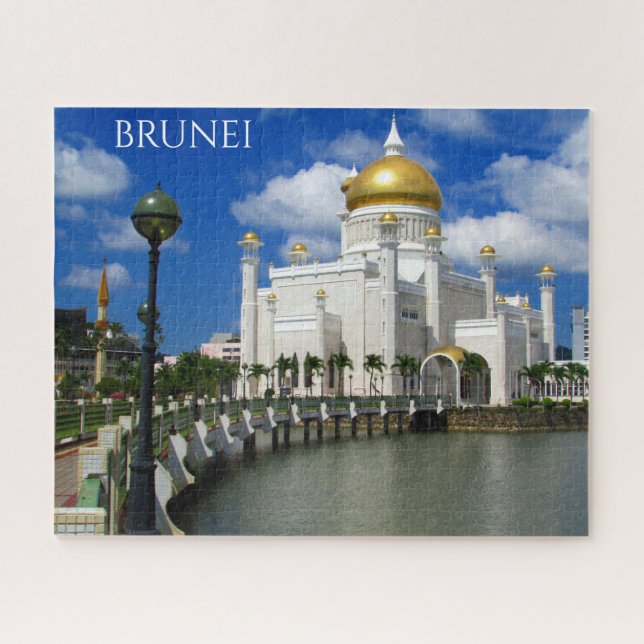 brunei mosque jigsaw puzzle (Horizontal)