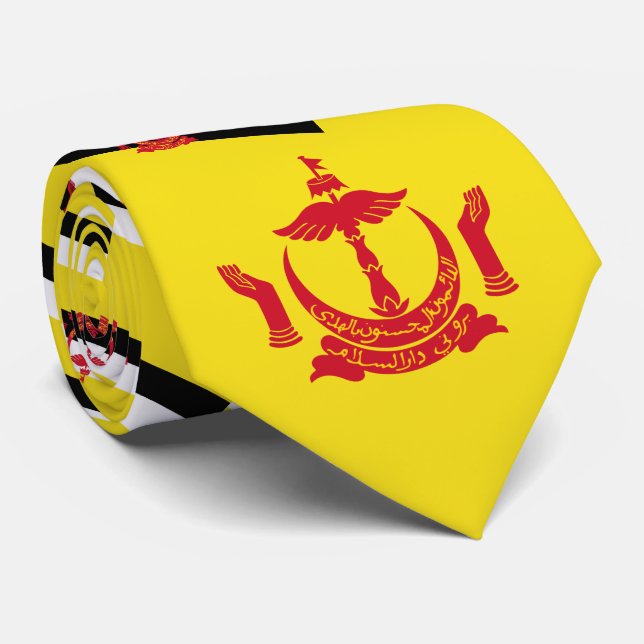 Bruneian Flag & National Emblem, Brunei Tie (Rolled)