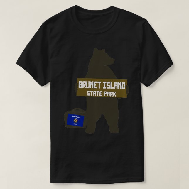 Brunet Island State Park Wisconsin Hitchhiking Bea T-Shirt (Design Front)