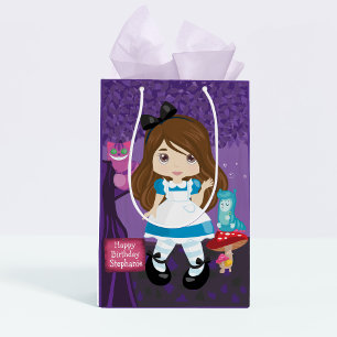 Brunette Alice - Cheshire Cat Medium Gift Bag