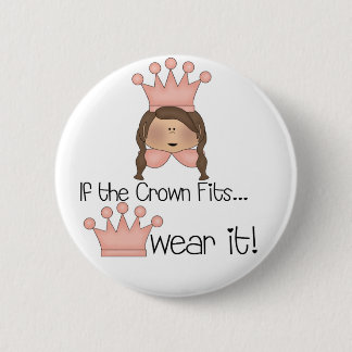 Brunette Crown Fits 6 Cm Round Badge