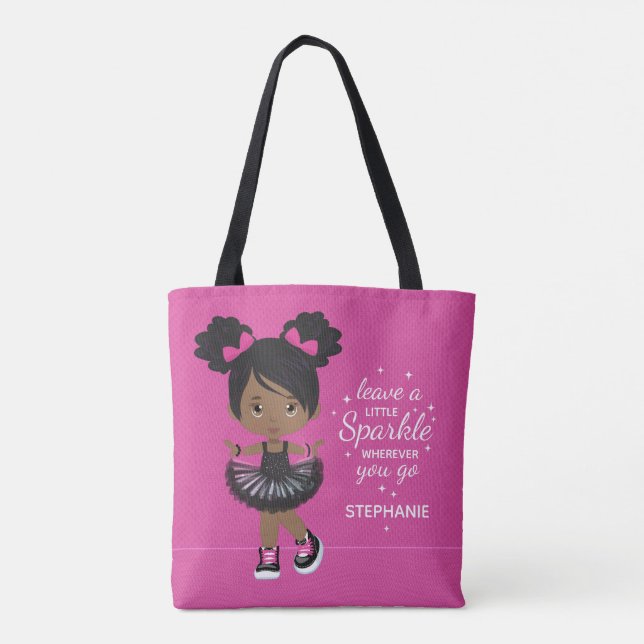 Brunette Dancer Tote Bag (Back)