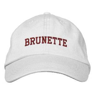 Brunette Embroidered Hat