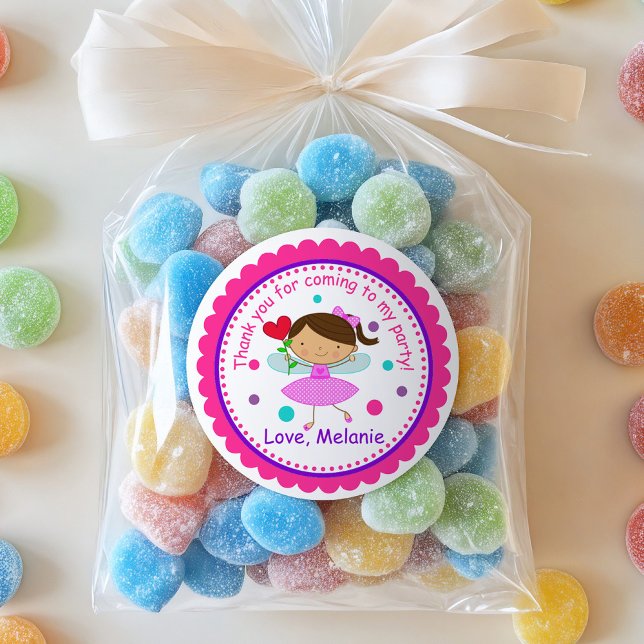 Brunette Fairy Princess Birthday Sticker (Creator Uploaded)