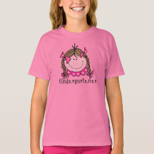 Brunette Girl Kindergarten Tshirts and Gifts