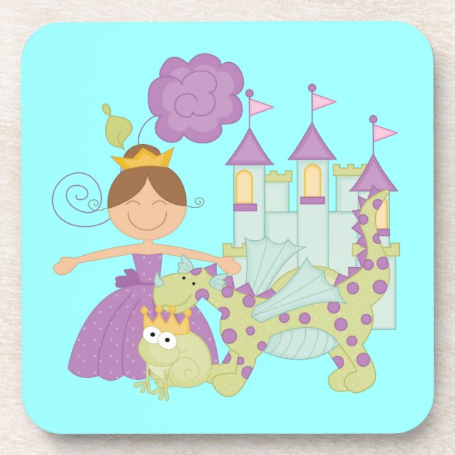 Brunette Princess Coaster (Front)
