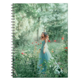 Brunette Princess: Fairy Forest Watercolor Notebook
