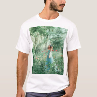 Brunette Princess: Fairy Forest Watercolor T-Shirt