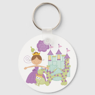 Brunette Princess Key Ring
